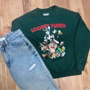 Vintage Official Looney Tunes Crew Neck Sweatshirt Women’s size SM